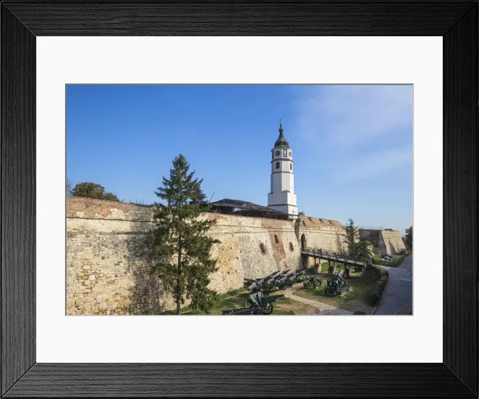 Framed Print : Serbia, Belgrade, Kalemegdan Park, Belgrade Fortress, Clock tower Framed Print : Serbia, Belgrade, Kalemegdan Park, Belgrade Fortress, Clock tower