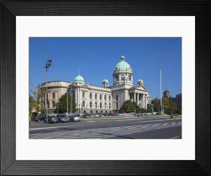 Framed Print : Serbia, Belgrade, National Assembly
