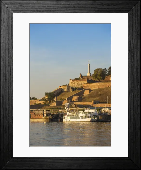 Framed Print : Serbia, Belgrade, View of The Victor Monument, Belgrade Fortress, in Kalemegdan Park