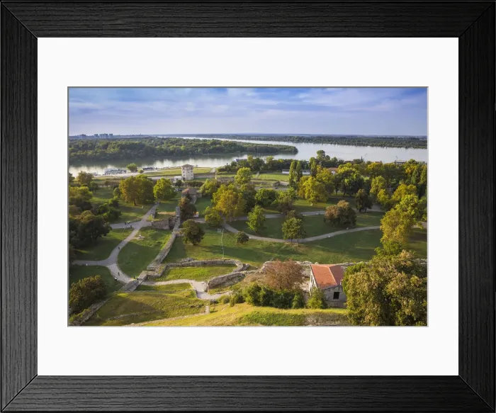 Framed Print : Serbia, Belgrade, View from Belgrade Fortress of Lower Town - Carl VI Gate, Nebojsa tower Framed Print : Serbia, Belgrade, View from Belgrade Fortress of Lower Town - Carl VI Gate, Nebojsa tower