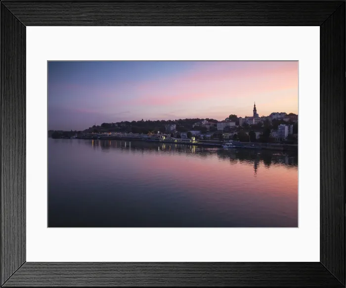 Framed Print : Serbia, Belgrade, View of Sava River and St Framed Print : Serbia, Belgrade, View of Sava River and St
