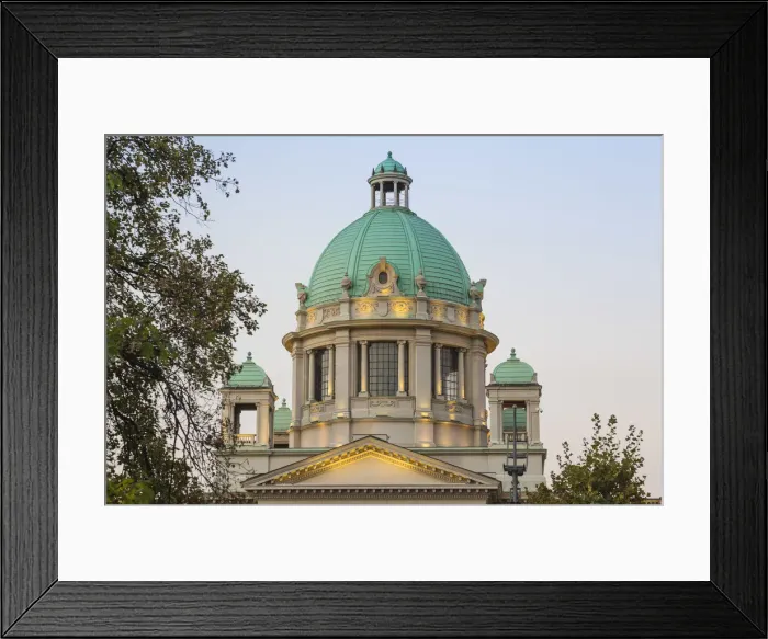Framed Print : Serbia, Belgrade, National Assembly Framed Print : Serbia, Belgrade, National Assembly