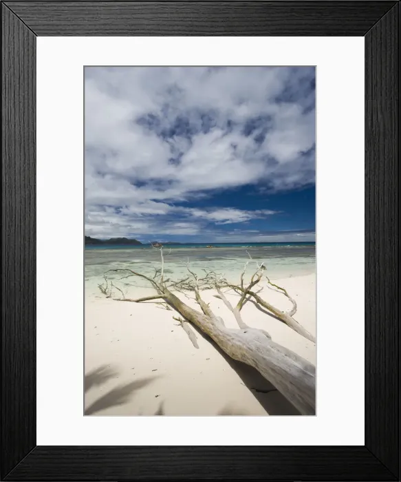 Framed Print : Seychelles, La Digue Island, Anse Severe beach Framed Print : Seychelles, La Digue Island, Anse Severe beach