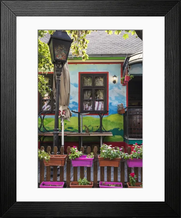 Framed Print : Serbia, Belgrade, Skadarlija - Belgades Bohemian Quarter, Restaurants
