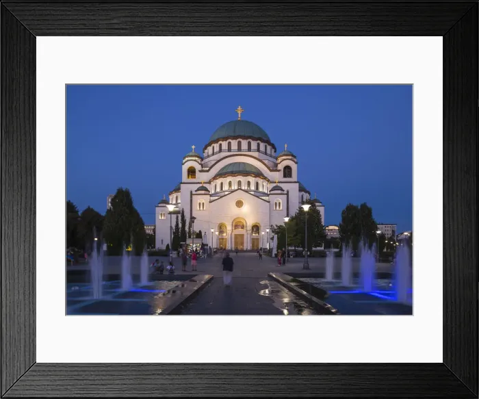 Framed Print : Serbia, Belgrade, St Sava Temple - The largest orthodox cathedral in the world Framed Print : Serbia, Belgrade, St Sava Temple - The largest orthodox cathedral in the world