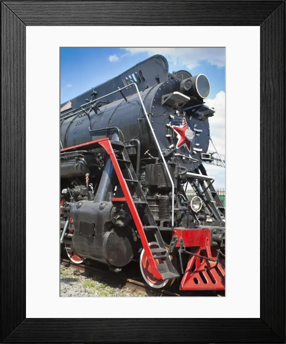 Framed Print : Russia, St Petersburg, Locomotives at the Railway museum Framed Print : Russia, St Petersburg, Locomotives at the Railway museum