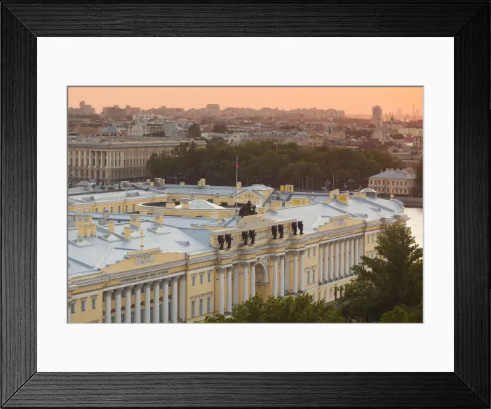 Framed Print : Russia, St. Petersburg, The Yeltsin Library from St. Isaac Cathedral
