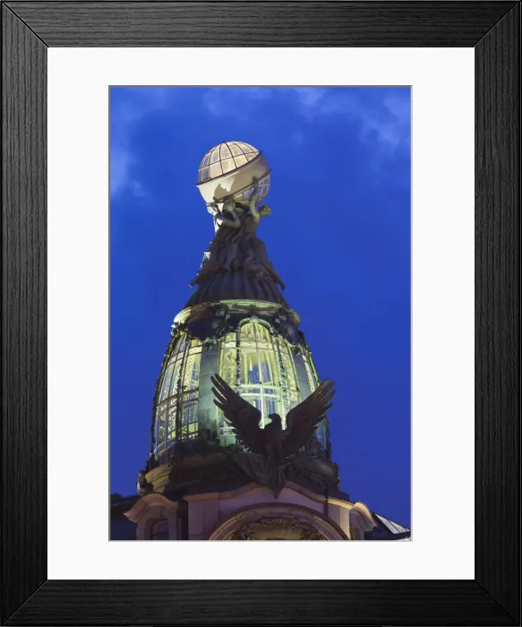 Framed Print : Russia, St. Petersburg, Center, Cupola ontop of Singer Building Framed Print : Russia, St. Petersburg, Center, Cupola ontop of Singer Building