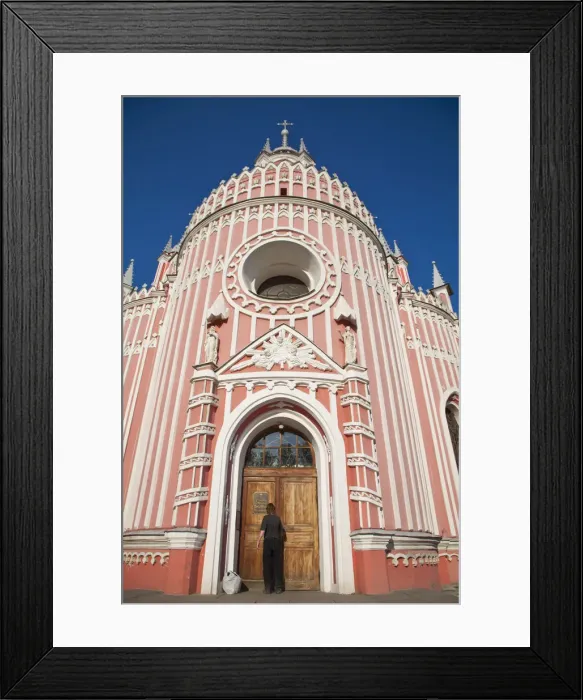 Framed Print : Russia, St Petersburg, Ulitsa Gastello, Chesma Church
