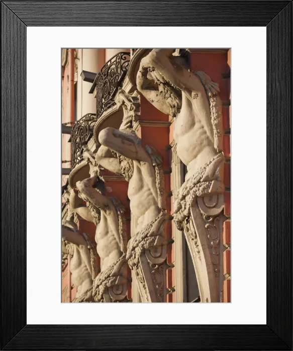 Framed Print : Russia, St. Petersburg, Vosstaniya, Beloselsky-Belozersky Palace building sculptures Framed Print : Russia, St. Petersburg, Vosstaniya, Beloselsky-Belozersky Palace building sculptures