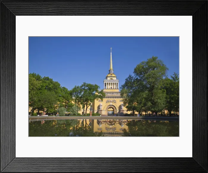 Framed Print : Russia, St Petersburg, Admiralty building, now as a naval college Framed Print : Russia, St Petersburg, Admiralty building, now as a naval college