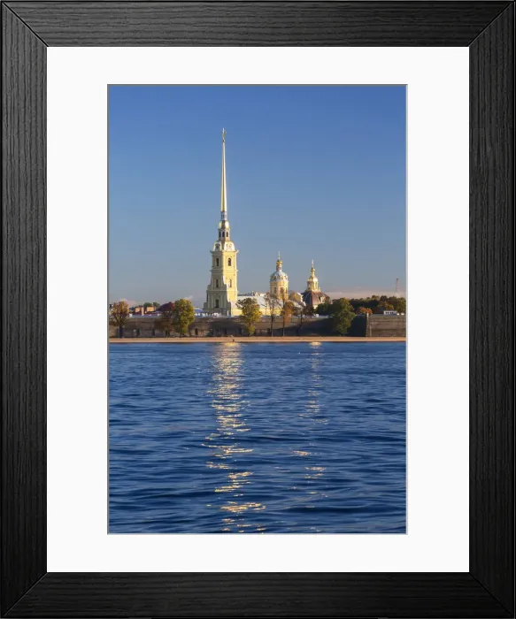 Framed Print : Russia, Saint Petersburg, Peter and Paul Fortress on Neva riverside, classified as Framed Print : Russia, Saint Petersburg, Peter and Paul Fortress on Neva riverside, classified as