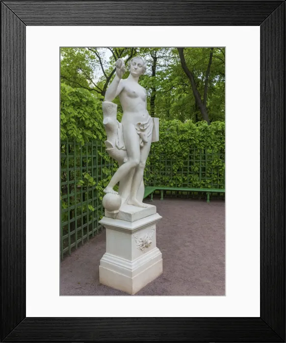 Framed Print : Sculpture in Summer Garden, Saint Petersburg, Russia Framed Print : Sculpture in Summer Garden, Saint Petersburg, Russia
