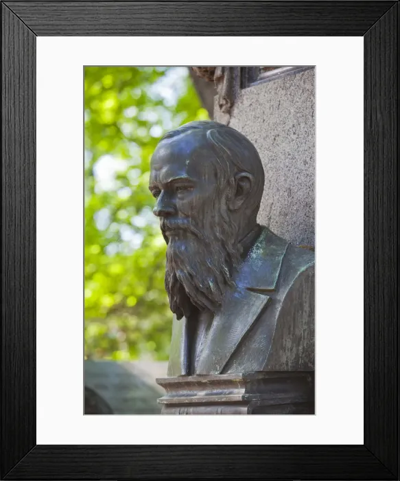 Framed Print : Russia, St. Petersburg, Vosstaniya, Tikhvin Cemetery, grave of Fyodor Dostoevsky, writer Framed Print : Russia, St. Petersburg, Vosstaniya, Tikhvin Cemetery, grave of Fyodor Dostoevsky, writer