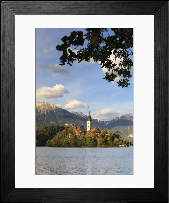 Framed Print : Slovenia, Bled, Lake Bled and Julian Alps Framed Print : Slovenia, Bled, Lake Bled and Julian Alps