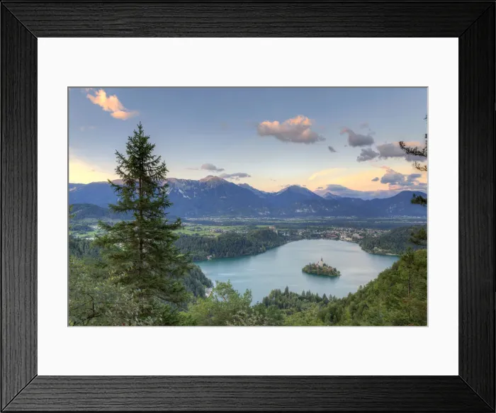Framed Print : Slovenia, Bled, Lake Bled and Julian Alps Framed Print : Slovenia, Bled, Lake Bled and Julian Alps