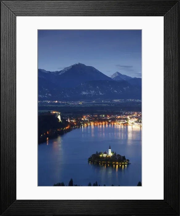 Framed Print : Slovenia, Bled, Lake Bled and Julian Alps Framed Print : Slovenia, Bled, Lake Bled and Julian Alps