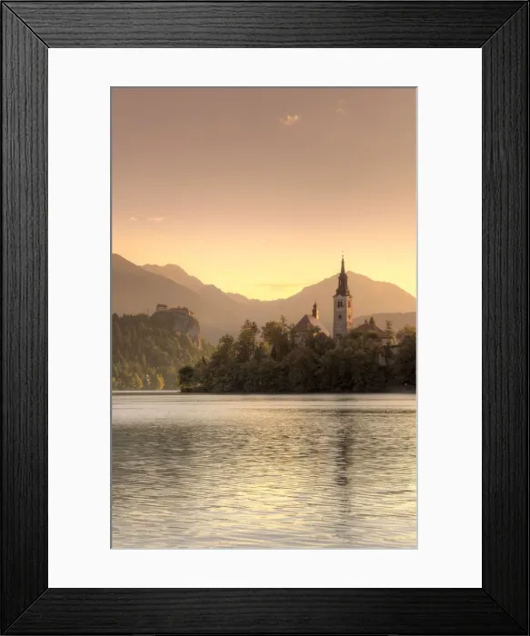 Framed Print : Slovenia, Bled, Lake Bled and Julian Alps Framed Print : Slovenia, Bled, Lake Bled and Julian Alps