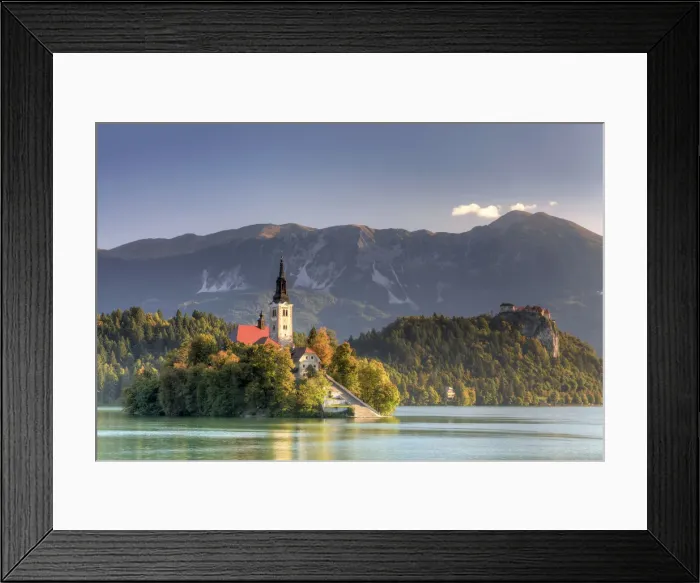 Framed Print : Slovenia, Bled, Lake Bled and Julian Alps Framed Print : Slovenia, Bled, Lake Bled and Julian Alps