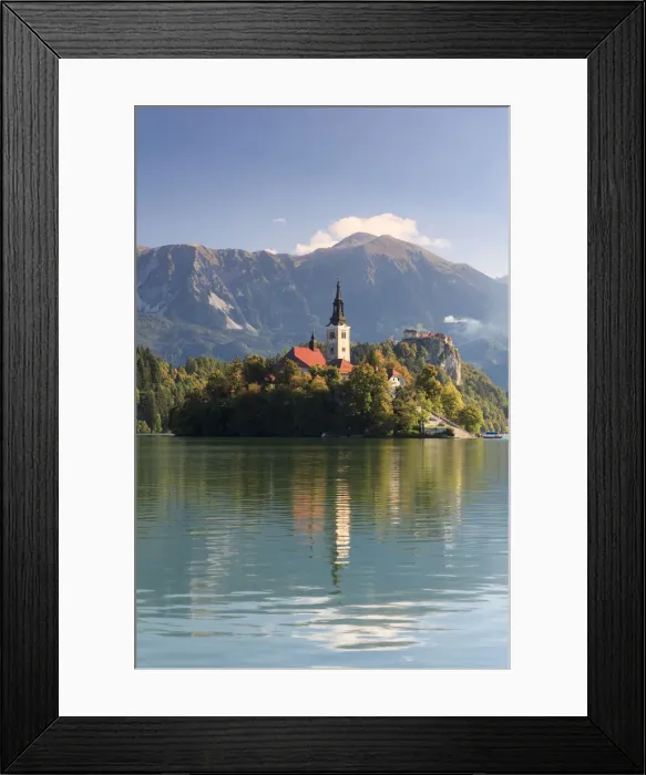 Framed Print : Slovenia, Bled, Lake Bled and Julian Alps Framed Print : Slovenia, Bled, Lake Bled and Julian Alps