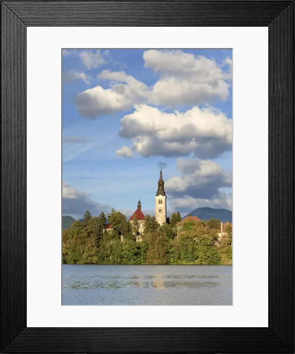 Framed Print : Slovenia, Bled, Lake Bled and Julian Alps Framed Print : Slovenia, Bled, Lake Bled and Julian Alps