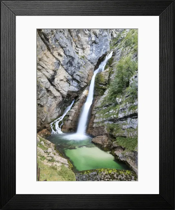 Framed Print : Slovenia, Triglav National Park, Slavica Fall (Slap Slavica) Framed Print : Slovenia, Triglav National Park, Slavica Fall (Slap Slavica)