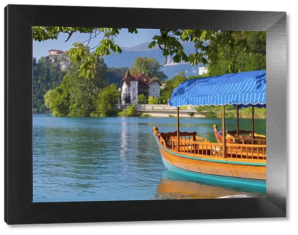 Slovenia, Julian Alps, Upper Carniola, Bled, Lake Bled, Pleasure Boats