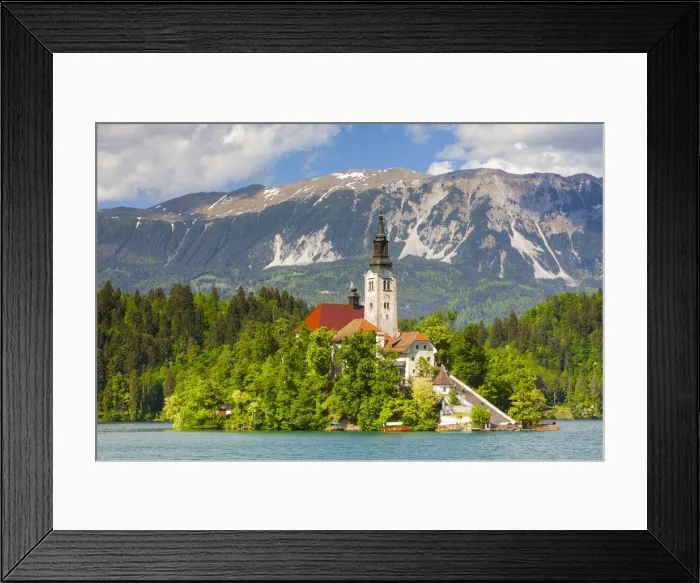 Framed Print : Bled Island with the Church of the Assumption, Lake Bled, Bled, Upper Carniola, Julian Framed Print : Bled Island with the Church of the Assumption, Lake Bled, Bled, Upper Carniola, Julian