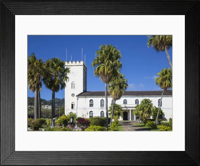 Framed Print : St Vincent and The Grenadines, St Vincent, Kingstown, St Georges Anglican Church