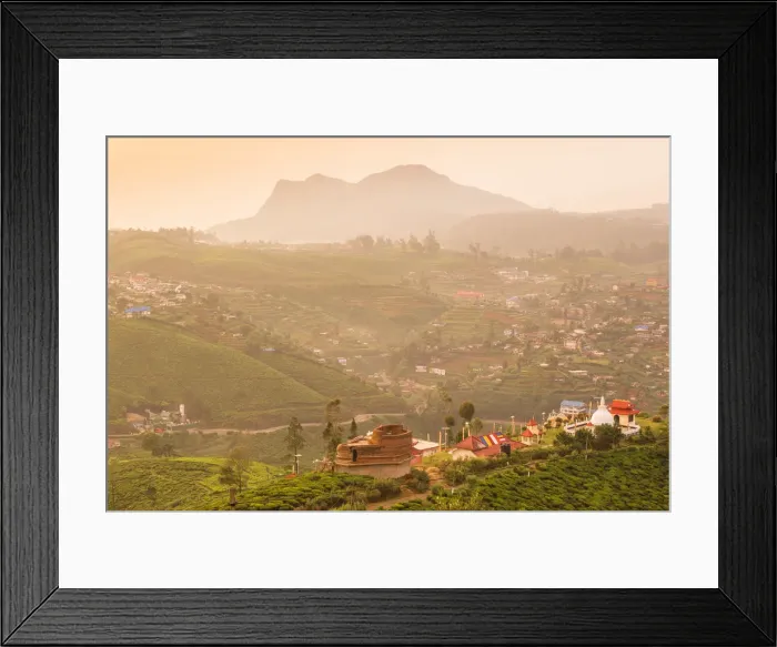 Framed Print : Sri Lanka, Nuwara Eliya, View of Sri Swarnagiri Temple Framed Print : Sri Lanka, Nuwara Eliya, View of Sri Swarnagiri Temple
