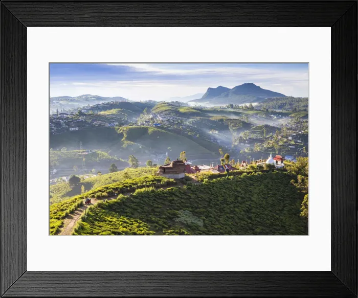 Framed Print : Sri Lanka, Nuwara Eliya, View of Sri Swarnagiri Temple Framed Print : Sri Lanka, Nuwara Eliya, View of Sri Swarnagiri Temple