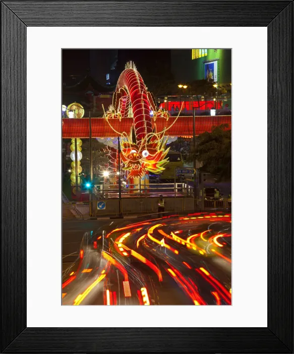 Framed Print : Singapore, New Bridge Road, Chinatown, Chinese New Year Celebrations Framed Print : Singapore, New Bridge Road, Chinatown, Chinese New Year Celebrations