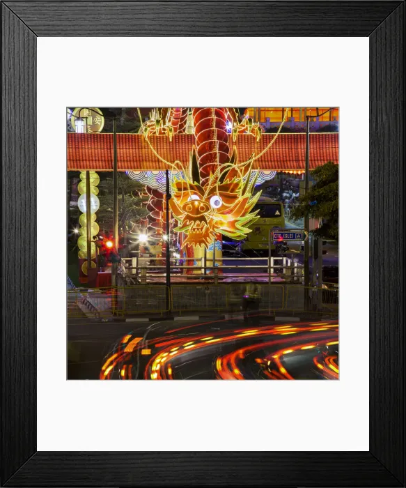 Framed Print : Singapore, New Bridge Road, Chinatown, Chinese New Year Celebrations Framed Print : Singapore, New Bridge Road, Chinatown, Chinese New Year Celebrations