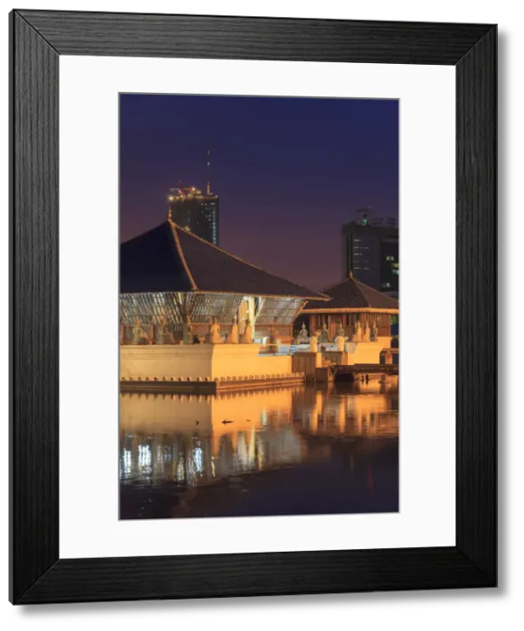Framed Print : Sri Lanka, Colombo, Beira Lake, Seema Malaka Buddhist Temple Framed Print : Sri Lanka, Colombo, Beira Lake, Seema Malaka Buddhist Temple