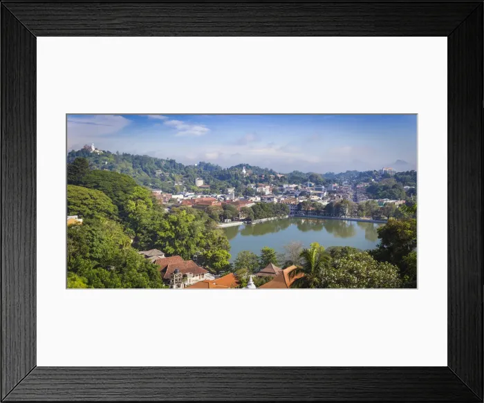 Framed Print : Sri Lanka, Kandy, View of Kandy Lake Framed Print : Sri Lanka, Kandy, View of Kandy Lake