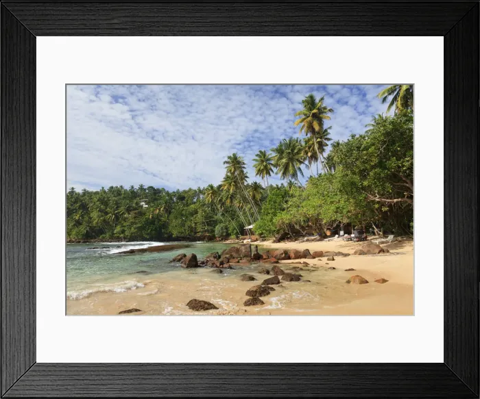 Framed Print : Sri Lanka, South Coast, Mirissa, Beach Framed Print : Sri Lanka, South Coast, Mirissa, Beach