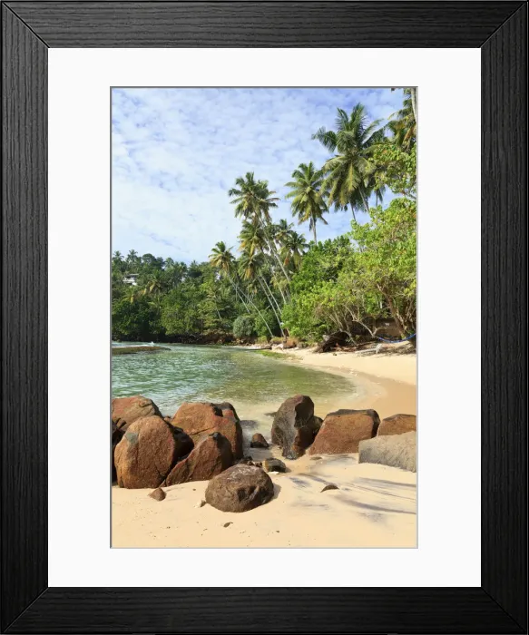 Framed Print : Sri Lanka, South Coast, Mirissa, Beach Framed Print : Sri Lanka, South Coast, Mirissa, Beach