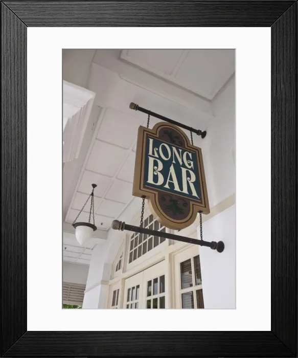 Framed Print : Long Bar, Raffles Hotel, Singapore Framed Print : Long Bar, Raffles Hotel, Singapore