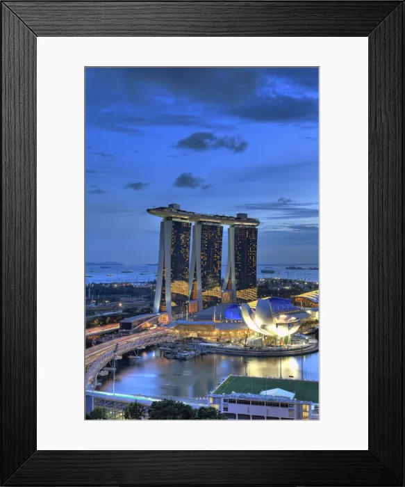 Framed Print : Singapore, Marina Bay Sands Hotel and Skypark Framed Print : Singapore, Marina Bay Sands Hotel and Skypark