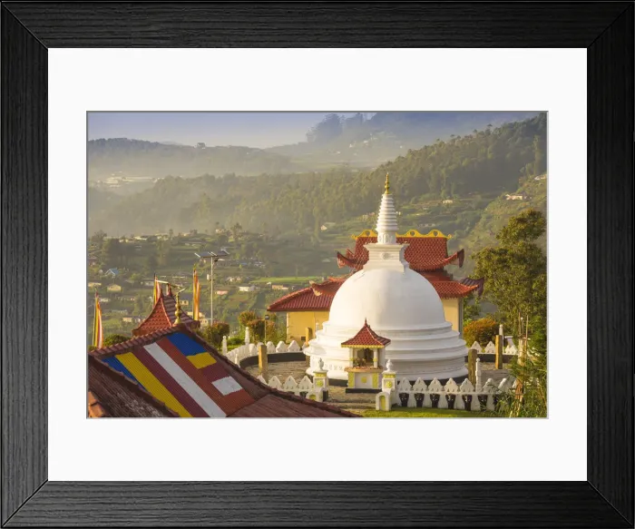 Framed Print : Sri Lanka, Nuwara Eliya, Sri Swarnagiri Temple Framed Print : Sri Lanka, Nuwara Eliya, Sri Swarnagiri Temple