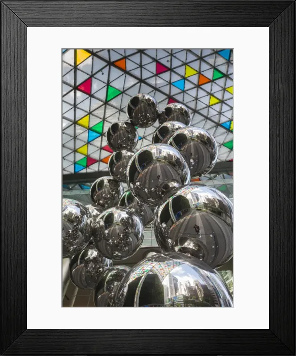 Framed Print : Singapore, Ocean Financial Centre, architect Cesar Pelli, Tall Tree in the Eye sculpture Framed Print : Singapore, Ocean Financial Centre, architect Cesar Pelli, Tall Tree in the Eye sculpture