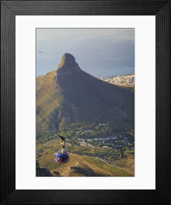 Framed Print : South Africa, Western Cape, Cape Town, Ciy view from Table Mountain Framed Print : South Africa, Western Cape, Cape Town, Ciy view from Table Mountain