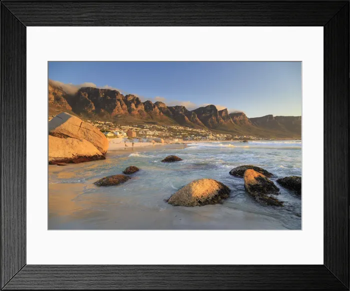 Framed Print : South Africa, Western Cape, Cape Town, Camps Bay Framed Print : South Africa, Western Cape, Cape Town, Camps Bay