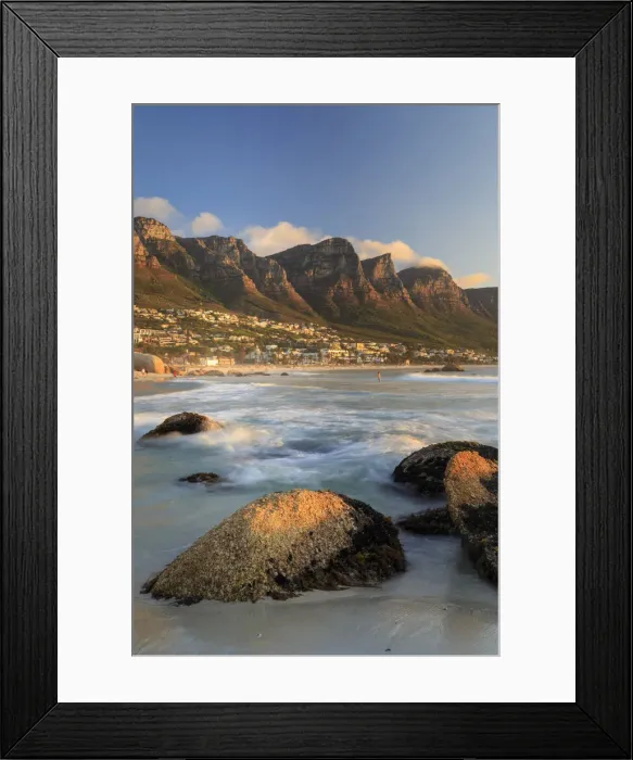 Framed Print : South Africa, Western Cape, Cape Town, Camps Bay Framed Print : South Africa, Western Cape, Cape Town, Camps Bay
