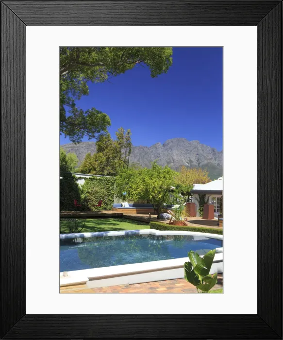Framed Print : South Africa, Western Cape, Franschhoek, Bed and Breakfast