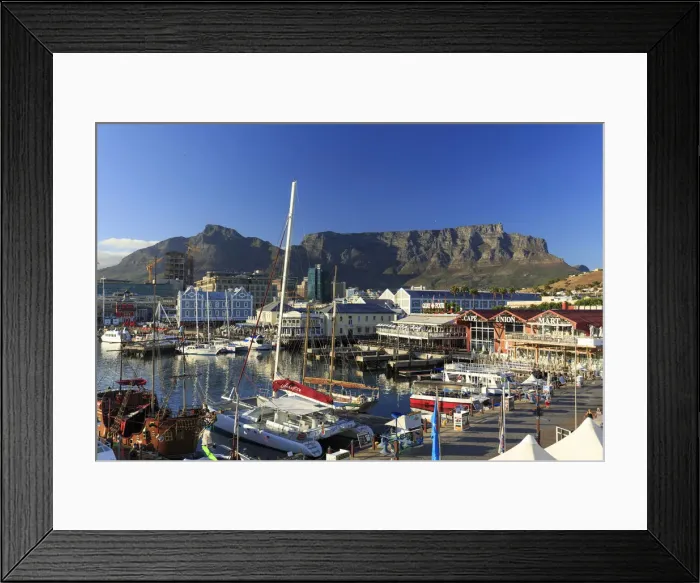 Framed Print : South Africa, Western Cape, Cape Town, V&A Waterfront, Victoria Wharf Framed Print : South Africa, Western Cape, Cape Town, V&A Waterfront, Victoria Wharf