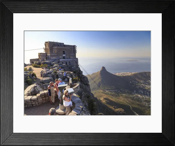 Framed Print : South Africa, Western Cape, Cape Town, Ciy view from Table Mountain Framed Print : South Africa, Western Cape, Cape Town, Ciy view from Table Mountain