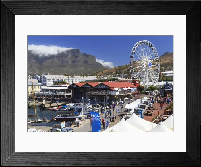 Framed Print : South Africa, Western Cape, Cape Town, Victoria and Alfred Waterfront Complex