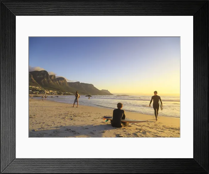 Framed Print : South Africa, Western Cape, Cape Town, Camps Bay Framed Print : South Africa, Western Cape, Cape Town, Camps Bay