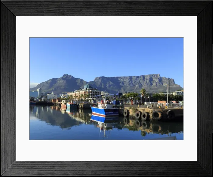 Framed Print : South Africa, Western Cape, Cape Town, V&A Waterfront, Alfred Basin